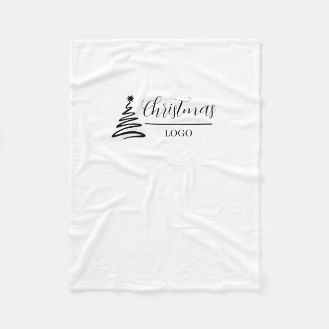 Personlig julpresent Anpassad modern t-shirt Fleecefilt (Framsidan)