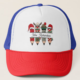 Personlig julpresent för lärare med namn keps