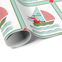 Personlig julpresent för segling presentpapper