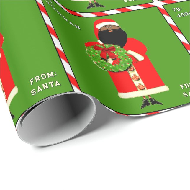 Personlig julpresent till barn presentpapper (Rullad Hörn)