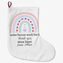 Personlig Julpresent till Lärare Rosa Regnbågs Hjä
