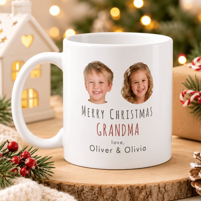 Personlig julpresent till mormor - fotomugg kaffemugg (Skapare uppladdad)