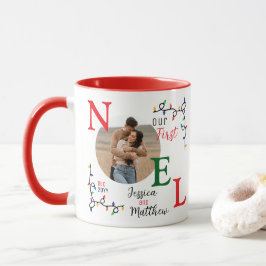 Personlig julpresent till par med första Noël Mugg