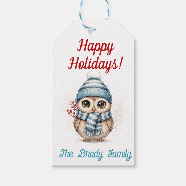 Personlig julpresenttagg presentetikett (Framsidan)