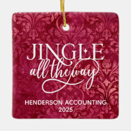 Personlig julprydnader för företag julgransprydnad keramik