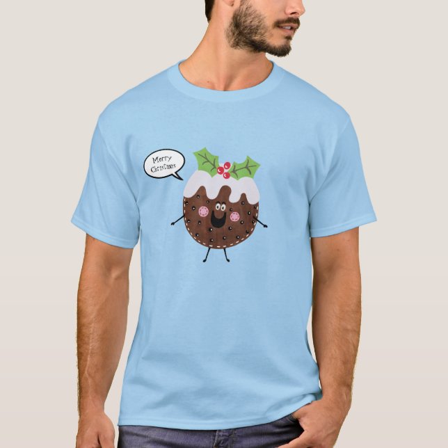 Personlig Julpudding T Shirt (Framsida)
