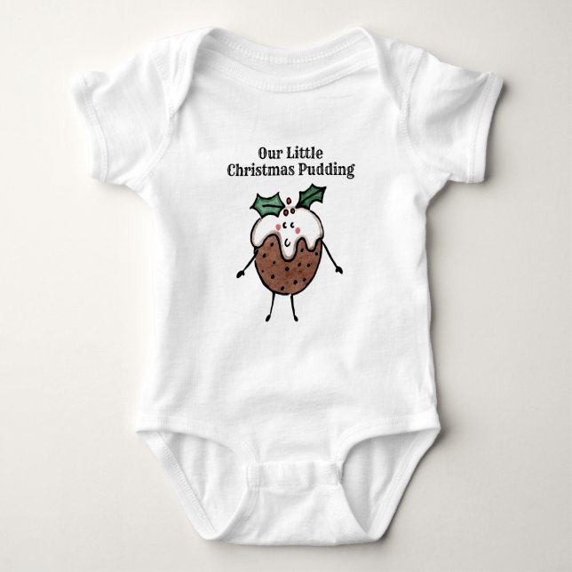 Personlig Julpudding T Shirt (Framsida)