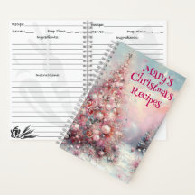 Personlig julrecept Bok Ornament Art