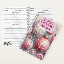 Personlig julrecept Bok Ornament Art