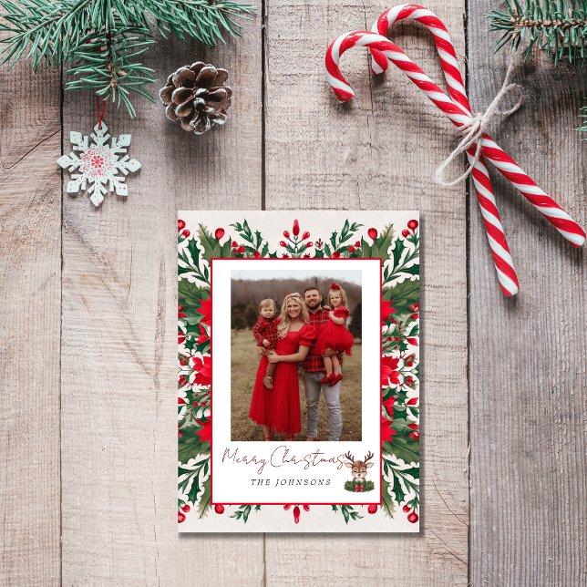 Personlig Julrenar Helg Vykort (Skapare uppladdad)