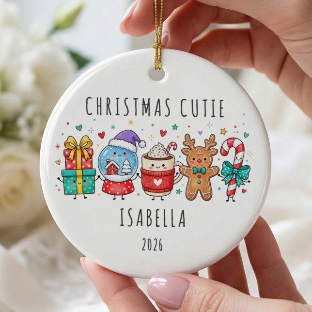 Personlig julskatt julgransprydnad keramik (Skapare uppladdad)