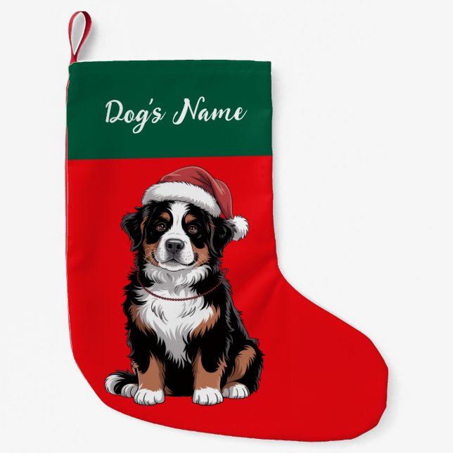 Personlig julsocka för Berner Sennenhund        (Framsidan)