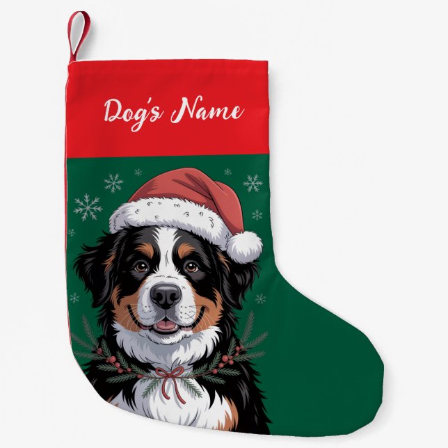 Personlig julsocka för Berner Sennenhund        (Framsidan)