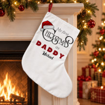 Personlig julstrumpa för pappas första jul