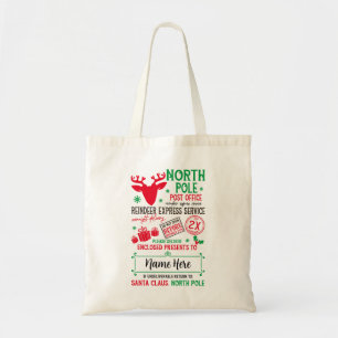 Personlig jultomten Gift Bags Tygkasse