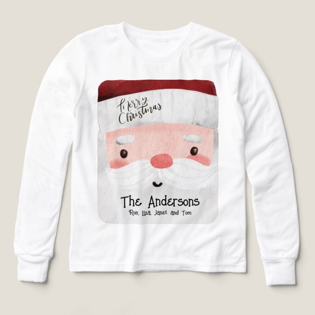 Personlig Jultomten God jul Barn T Shirt (Design framsida)