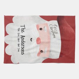 Personlig Jultomten God jul Kökshandduk