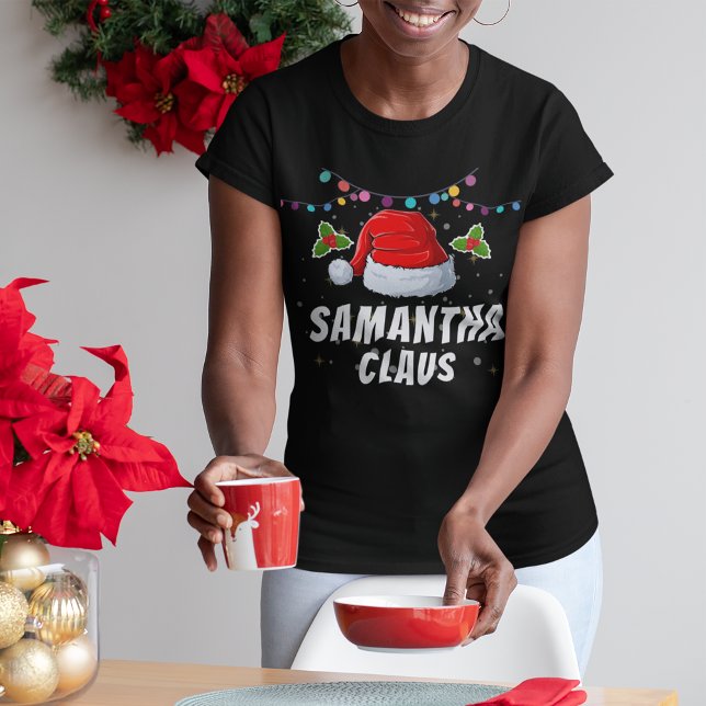 Personlig Jultomten Hat Jul T Shirt (Skapare uppladdad)