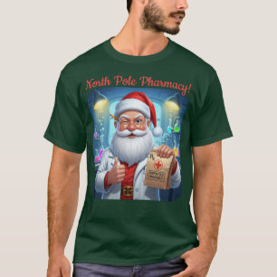 Personlig Jultomten Pharmacy North Pole Shirt T
