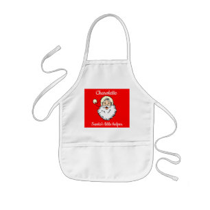 Personlig Jultomten Red and White Barnförkläde