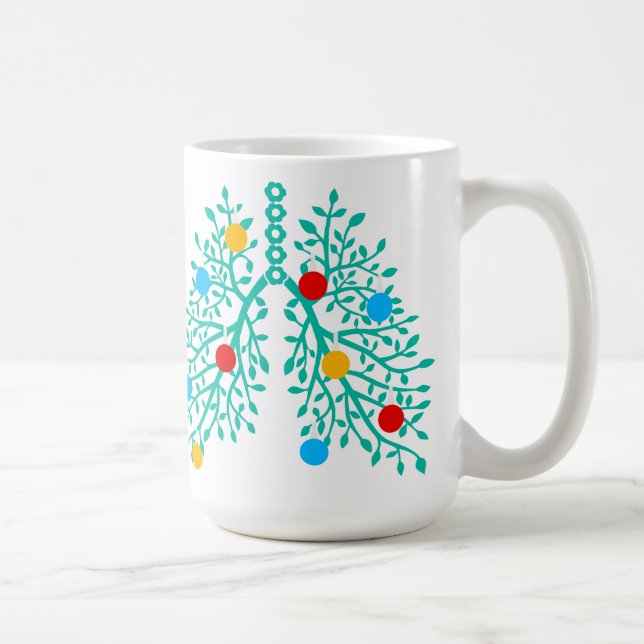 Personlig jultomtes andningsterapeut kaffemugg (Höger)