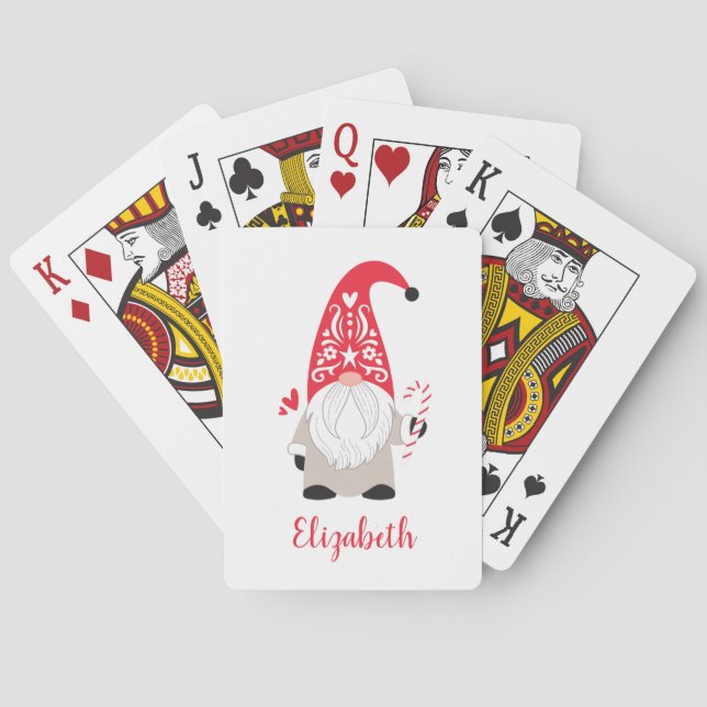 Personlig jultomtkort casinokort (Baksidan)