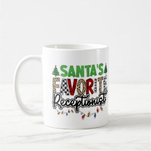Personlig jultomts favoritreceptionist kaffemugg