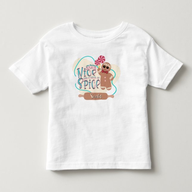 Personlig jultröja med pepparkakor  t shirt (Framsida)