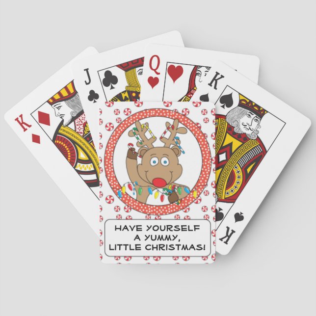 Personlig juluppspelningskort casinokort (Baksidan)