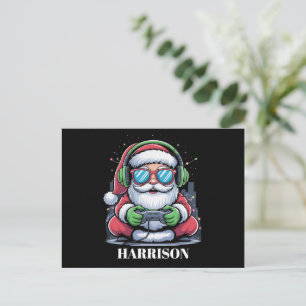 Personlig julvideo Game Santa Xmas  Helg Vykort
