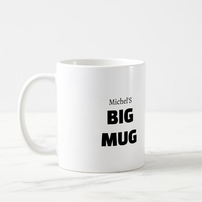 Personlig Jumbo Mugg | Anpassat namn Kaffe Kopp Gi (Vänster)