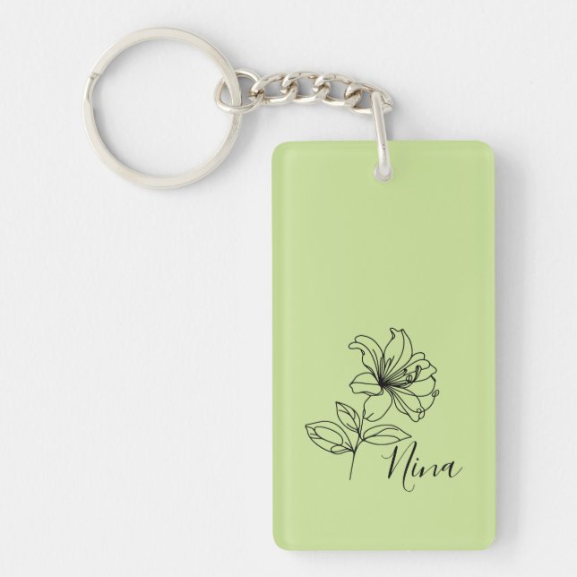 Personlig June Honeysuckle Birth Flower Gift (Framsidan)