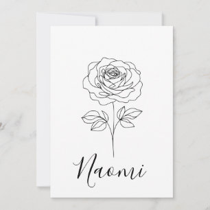 Personlig June Ro: Blåklappning för henne Inbjudningar