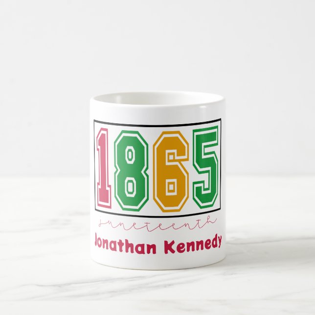 Personlig Juneteenth - Svart historia Kaffemugg (Center)
