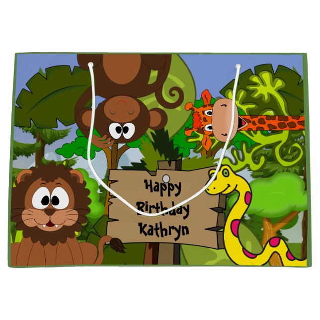 Personlig Jungle Birthday (Framsidan)