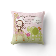 Personlig Jungle Girl Pillow Keepsak