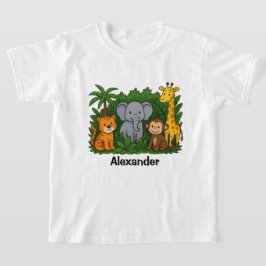 Personlig Jungle Safari Roligt Kids T-Shirt