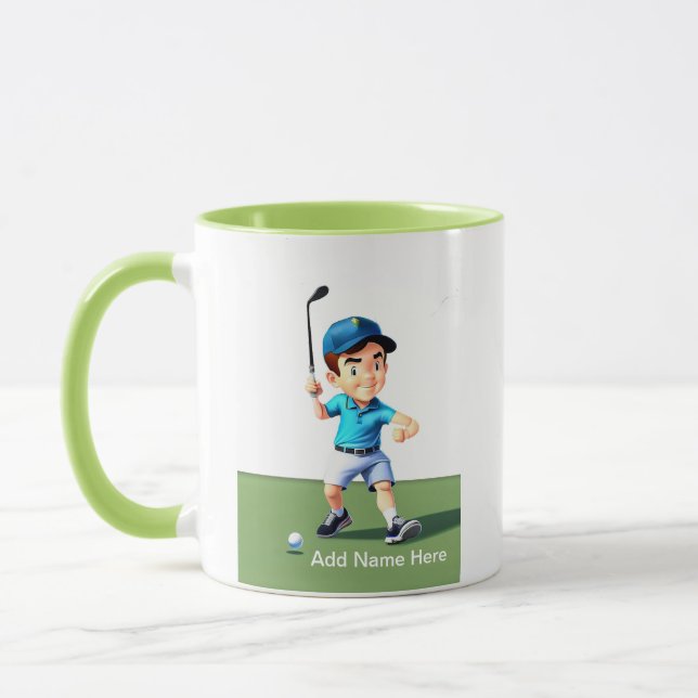 Personlig Junior Golfer's Combo Mugg (Vänster)