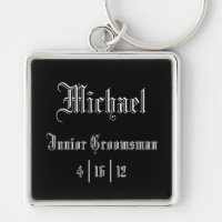 Personlig Junior Groomsman Keychain
