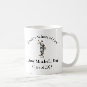 Personlig Juristskola/Advokat Lady Justice Kaffemugg