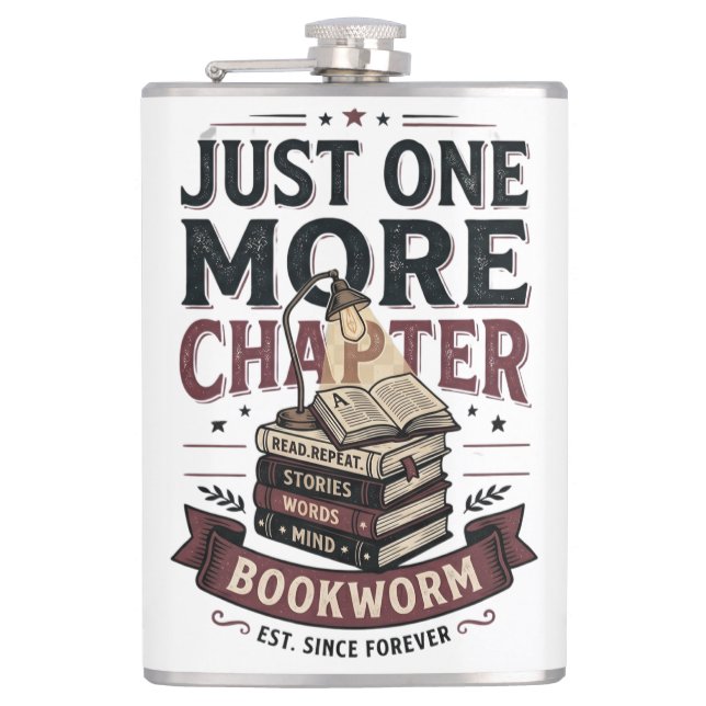 Personlig Just One More Chapter Est 1985 Bokwo Fickplunta (Framsidan)