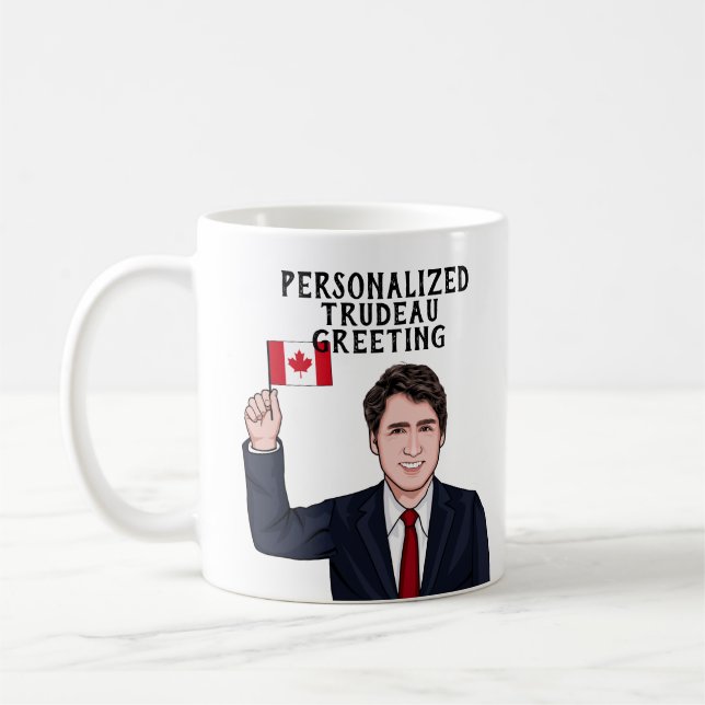 PERSONLIG JUSTIN TRUDEAU KAFFEMUGG (Vänster)