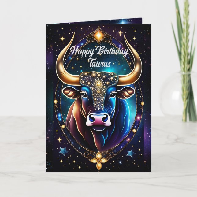 Personlig Juvel Galax Zodiak Oxen Kort (Framsida)
