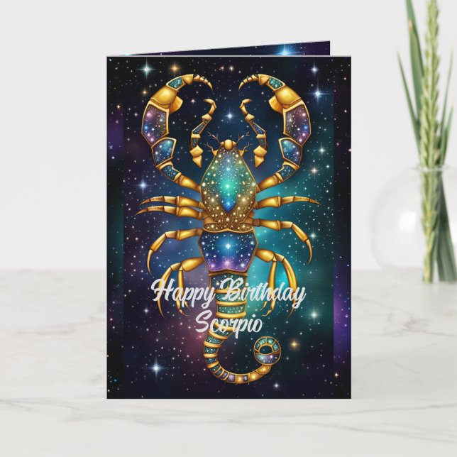 Personlig Juvel Galax Zodiak Skorpion Kort (Framsida)