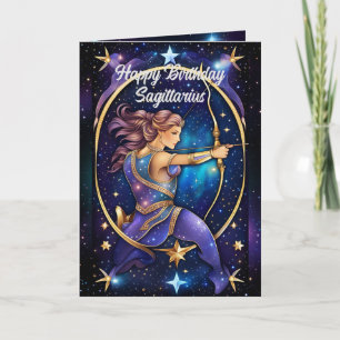 Personlig Juvel Galax Zodiak Skytten Kort