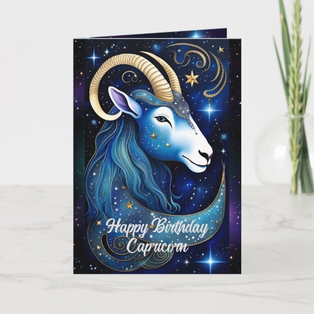 Personlig Juvel Galax Zodiak Stenbocken Kort (Framsida)