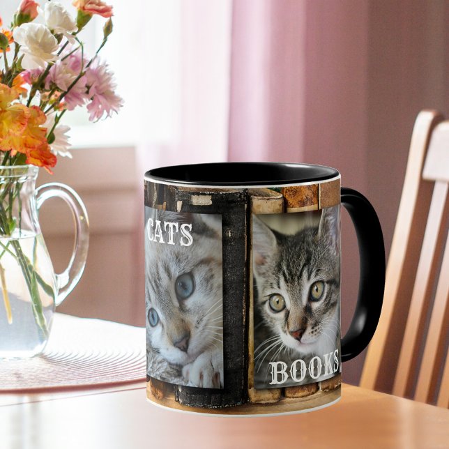 Personlig Kaffe Cats Bokar Photo Mugg (Skapare uppladdad)