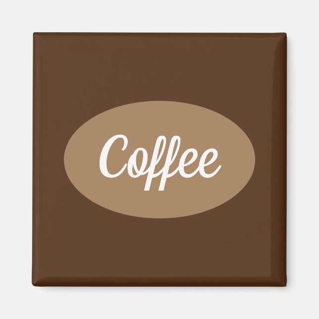Personlig kaffe i vitt Magnet (Framsidan)