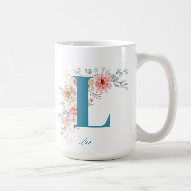 Personlig Kaffe Mugg Brev L (Höger)