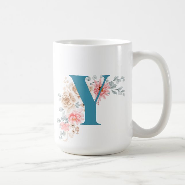 Personlig Kaffe Mugg Brev Y (Höger)